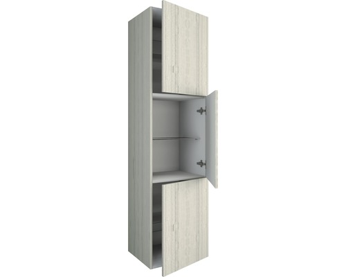 Hochschrank mit drei Türen und Regalböden