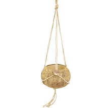 Blumenampel Kokodama Kokos Ø 17 H 9,5 cm beige