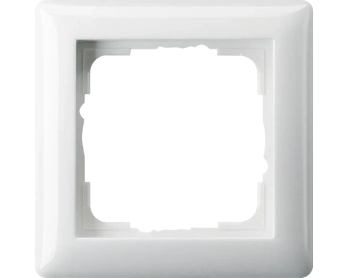 Rahmen 1-fach Gira Standard 55 reinweiß glänzend Blende für Schalter
