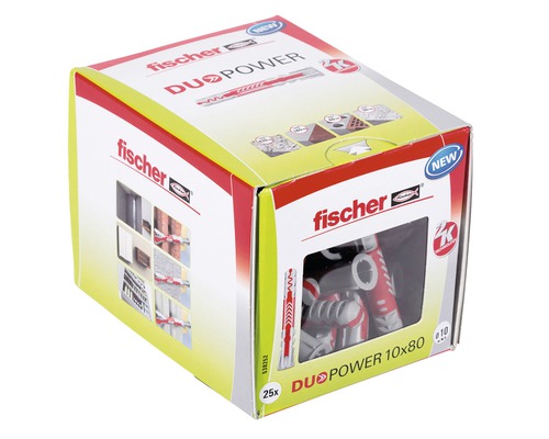 Fischer Dübel DuoPower 10x80 in einer Verpackung