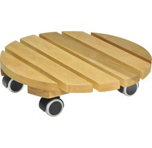 Pflanzenroller aus Holz mit Rollen