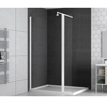 Duschseitenwand basano Modena 300x1950 mm Echtglas Klar hell weiß-thumb-0 Duschseitenwand basano Modena 300x1950 mm Echtglas Klar hell weiß-thumb-0