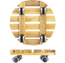 Rolluntersetzer aus Holz für Pflanzgefäße