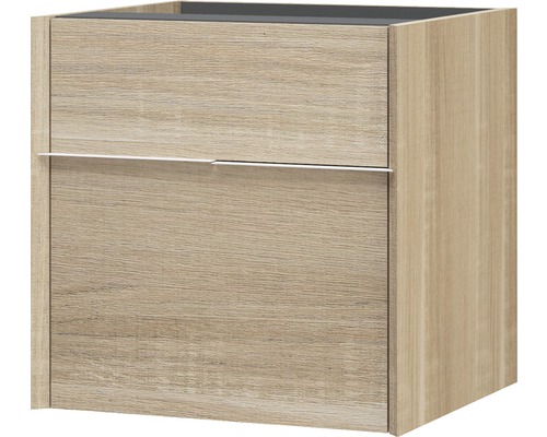 Waschbeckenunterschrank Baden Haus Space 50x50x45 cm ohne Waschbecken eiche Waschtischunterschrank mit Schublade