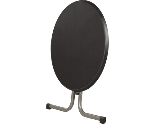 Runder Klapptisch mit Metallgestell