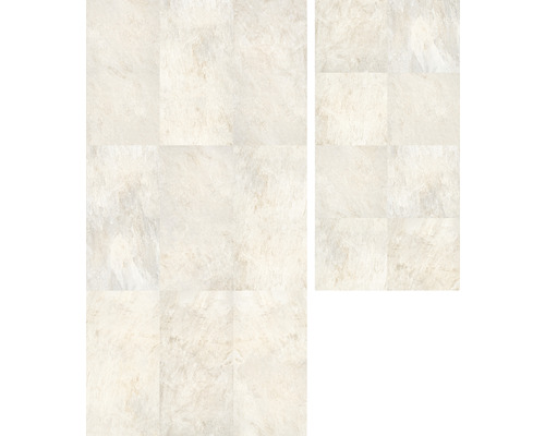 FLAIRSTONE Feinsteinzeug Terrassenplatte Garden Moon rektifizierte Kante 120 cm x 60 cm x 2 cm Fliesen mit Marmorstruktur