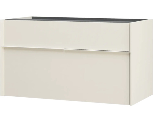 Waschbeckenunterschrank Baden Haus Space 50x90x45 cm ohne Waschbecken creme Waschbeckenunterschrank mit zwei Schubladen