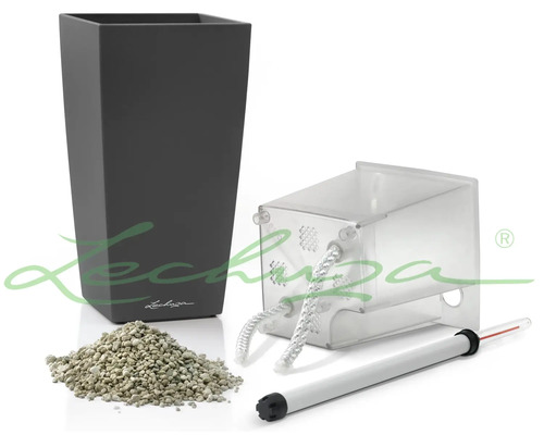 Lechuza Cube Pflanzgefäß mit Bewässerungsset und Zubehör