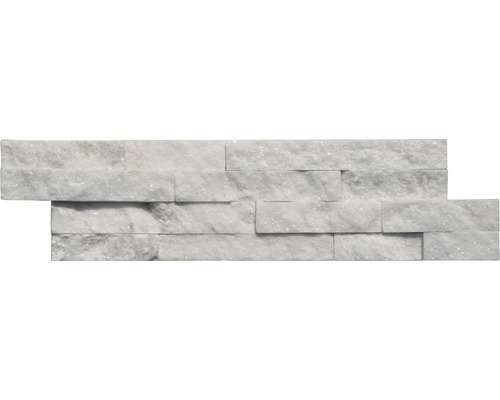 Naturstein Verblendstein Quarzit 15,0x60,0 cm weiß
