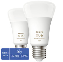 Philips hue Lampe White & Color Ambiance A60 dimmbar matt 2x E27/9W(75W) 1100 lm RGBW 2000K-6500 K 2 Stück - Kompatibel mit SMART HOME by hornbach-thumb-3