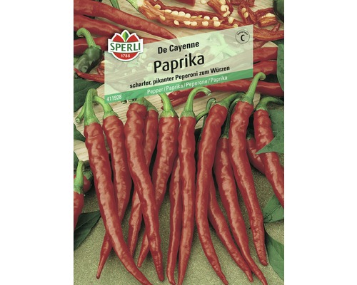 Gemüsesamen Sperli Paprika 'De Cayenne'