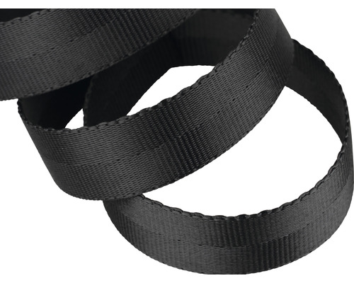 Schwarzes Polyester-Zurrgurtband