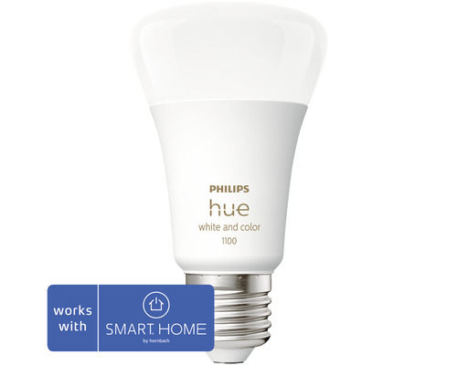Philips Hue Lampe, weiße und farbige Beleuchtung, 1100