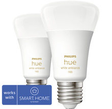 Zwei Philips Hue White Ambiance 1100 Glühbirnen