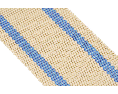 Möbelgurt Mamutec beige/blau 80 mm, Meterware (max. 25 m)-0