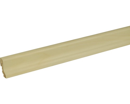 Sockelleiste furniert SU18L Birke lackiert 18,5x38,5x2400 mm Fußleiste aus Holz