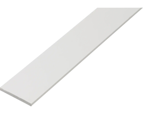 Flachstange PVC weiß 20 x 2 , 1 m Kunststoffleiste