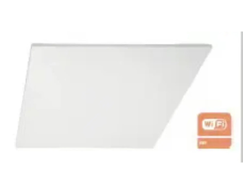 Weiße Infrarotheizung mit WLAN-Symbol