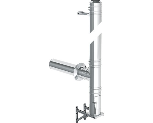 Komplettset Jeremias DW-FU Typ 250 ca. 5m 130mm mit Dämmung 25mm Wandmontage