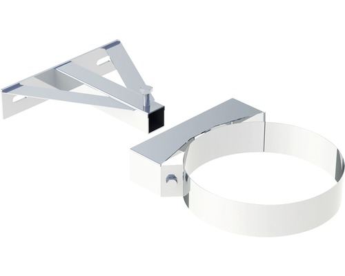 Wand- und Kopfteil Jeremias DW-FU für Wandabstandshalter ab 250mm Ø130mm Rohrbefestigung mit Wandhalterung