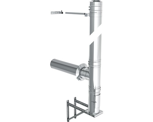 Gundbausatz Jeremias DW-FU Set Typ 500 ca. 5m 130mm mit Dämmung 32,5mm Wandmontage