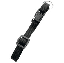 Schwarzer Hundehalsband-Adapter mit Schnalle und Ring