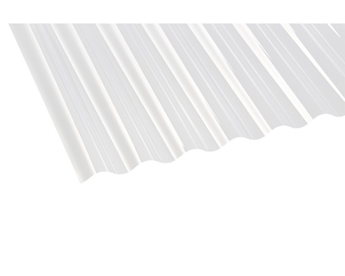 PVC Wellplatte Sinus 76/18 klar 2000 x 900 x 0,7 mm