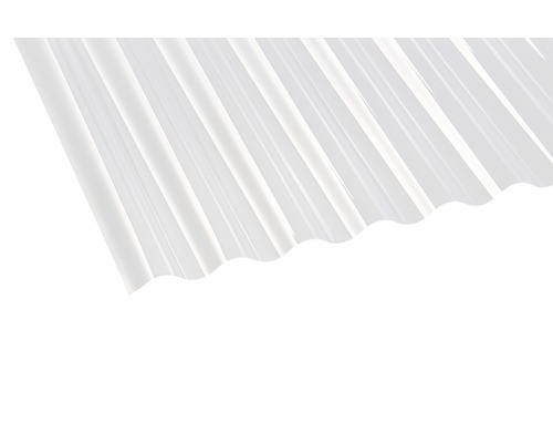 PVC Wellplatte Sinus 76/18 klar 2000 x 900 x 0,7 mm PVC Wellplatte Sinus 76/18 klar 2000 x 900 x 0,7 mm
