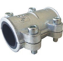 Rohrverbinder aus Metall mit Schrauben