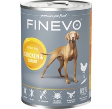 Hundefutter nass FINEVO Active Dog Huhn mit Karotte 400 g-thumb-0