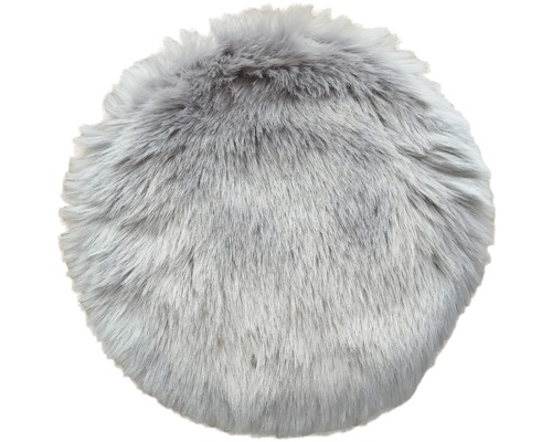 Sitzkissen Fell grau Ø 35 cm Sitzkissen Fell grau Ø 35 cm