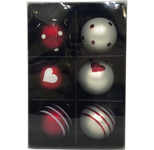 Weihnachtskugeln Set mit verschiedenen Designs in einer Verpackung