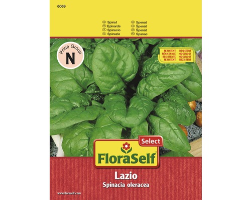 Spinat 'Lazio' FloraSelf Select F1 Hybride Gemüsesamen