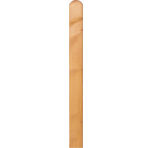 Holzpfosten mit abgerundeter Oberseite
