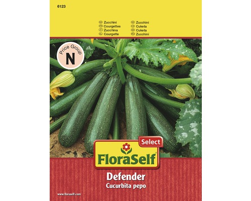 Zucchini 'Defender' FloraSelf Select F1 Hybride Gemüsesamen