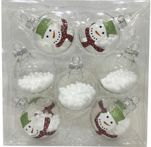 Weihnachtskugeln Set mit Schneemann Motiven