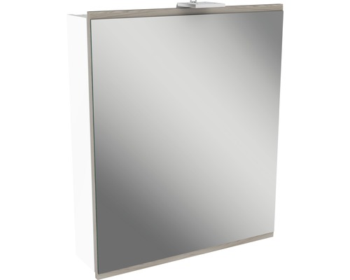 LED-Spiegelschrank Fackelmann Lima 1-türig 60x73 cm weiß/Steinesche-0