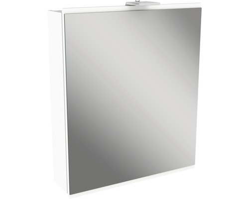 LED-Spiegelschrank Fackelmann Lima 1-türig 60x73 cm weiß