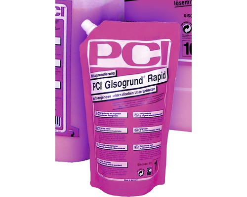 PCI Gisogrund® Rapid Blitzgrundierung auf zementären und gipshaltigen Untergründen PCI Gisogrund® Rapid Blitzgrundierung auf zementären und gipshaltigen Untergründen