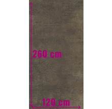 Fliesenmuster mit den Maßen 260 cm mal 120 cm