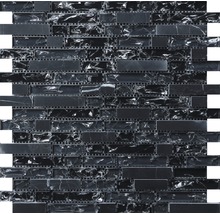 Mosaikfliese aus Glas und Naturstein