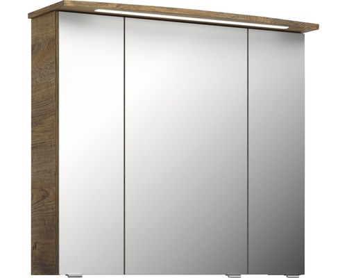 Spiegelschrank mit Beleuchtung und drei Spiegeltüren