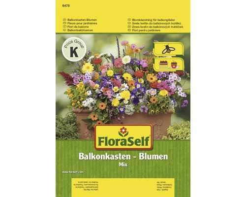 Blumensamenmix FloraSelf 'Balkonkasten-Blumen' samenfestes Saatgut