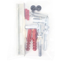 Befestigungsmaterial in einer transparenten Verpackung