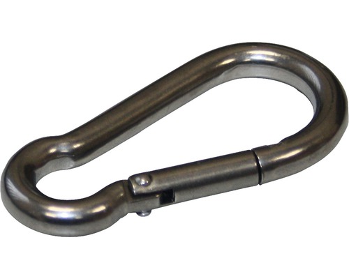 Feuerwehr-Karabiner 6x60 mm A4 Edelstahl, 100 Stück Karabinerhaken