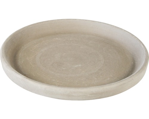 Untersetzer Spang XLU Ton Ø 22 cm basalt Pflanzenuntersetzer aus Steingut