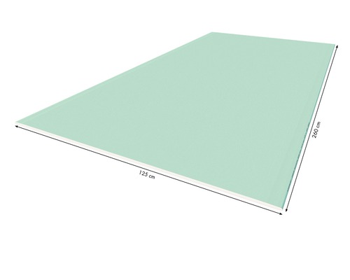 Knauf Gipskartonplatte Feuchtraumplatte imprägniert GKBI 2600 x 1250 x 12,5 mm