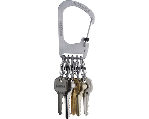 Schlüsselanhänger mit Karabiner und mehreren Schlüsseln