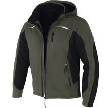 Herren Softshelljacke mit Kapuze und Reißverschlüssen