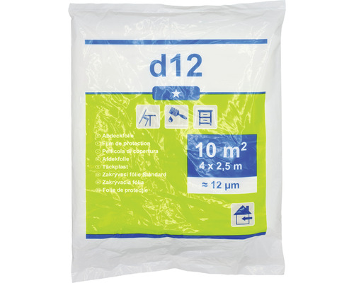 Abdeckfolie, 10 Quadratmeter, 4 Meter mal 2,5 Meter